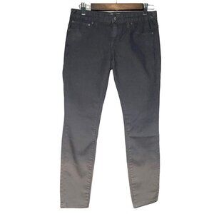 Free People Ombre Skinny Dip Dyed Jeans Graphite Mid Rise Grey Women's Size 26